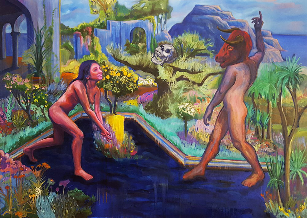 Jana Zimová, Before Sleep, 140×100 cm, Öl auf Leinwand, 2016