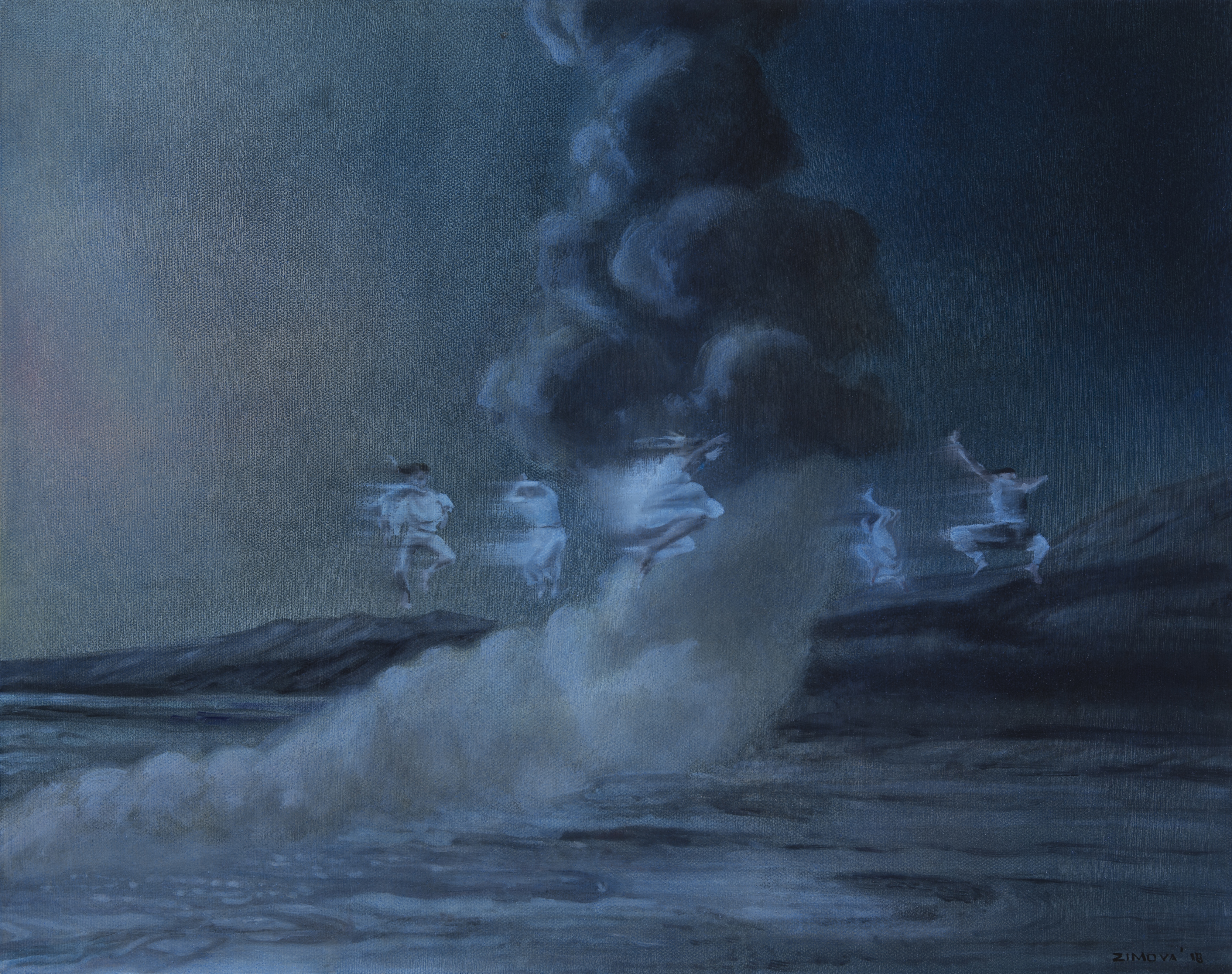 Jana Zimová, Freedom-Loving, 50×40 cm, Öl auf Leinwand, 2018