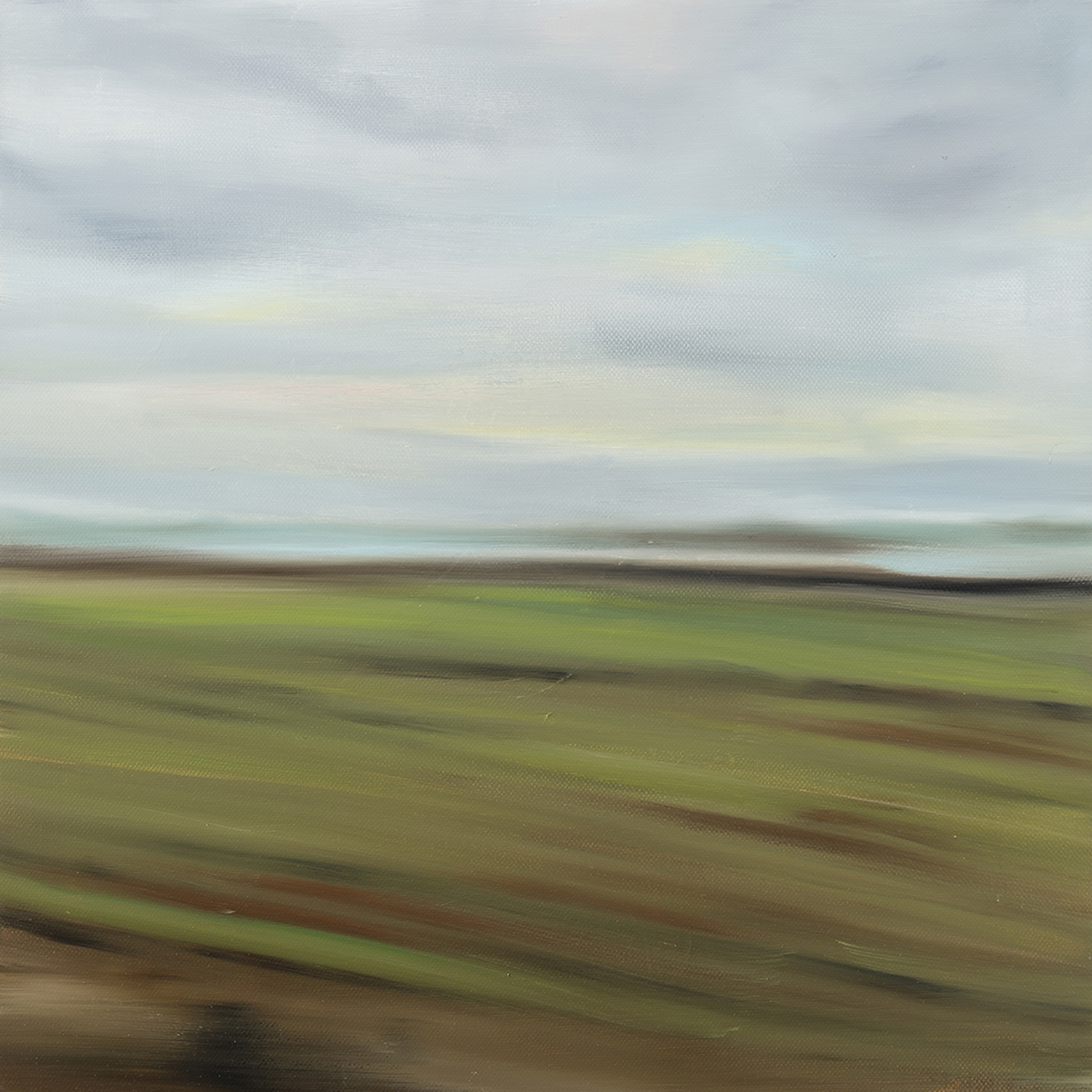 Jana Zimová, The Lost Dog, 40×40 cm, Öl auf Leinwand, 2017