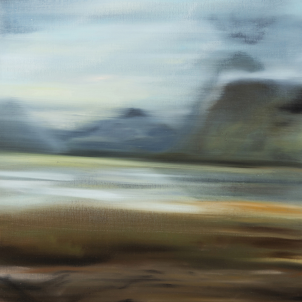 Jana Zimová, The Waiting for The Monster, 40×40 cm, Öl auf Leinwand, 2017